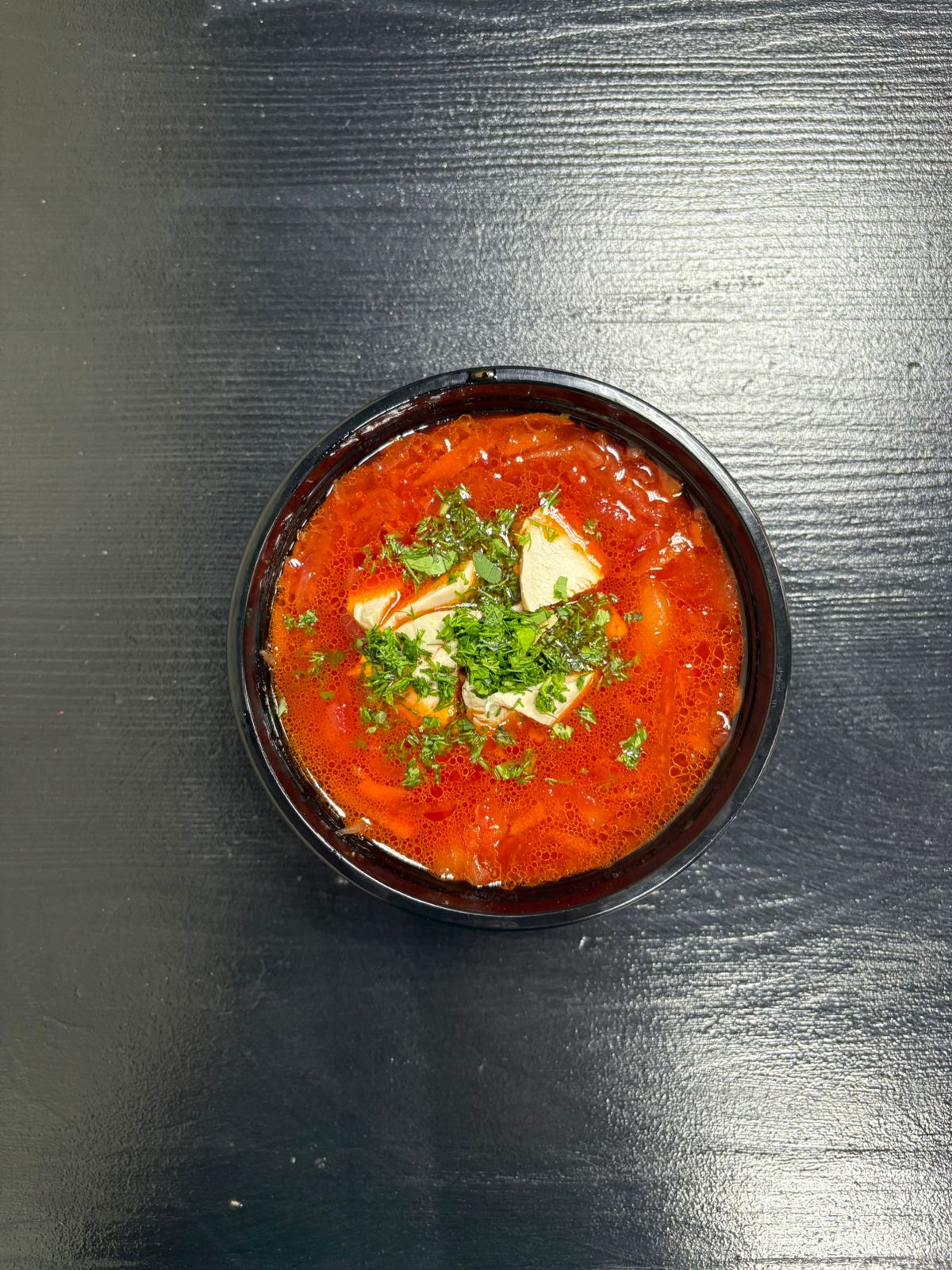 Борщ с курицей