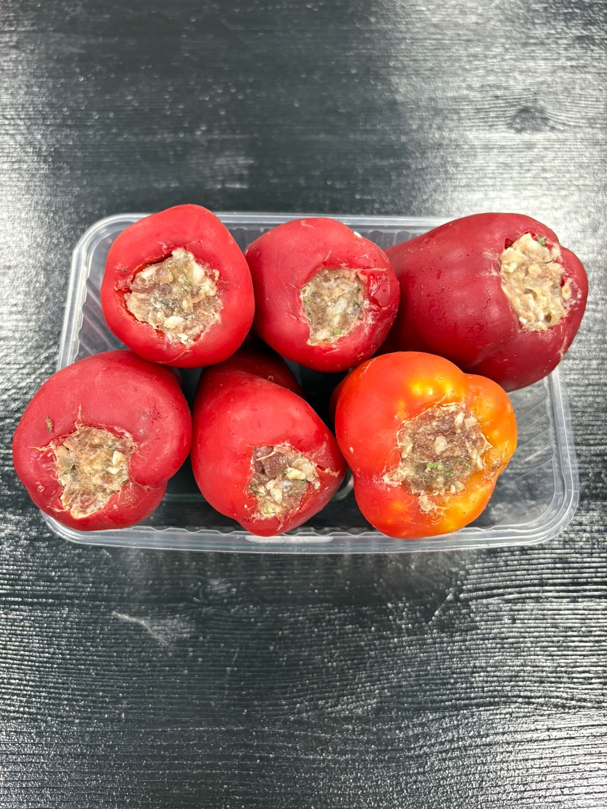 Перец фаршированный с говядиной и свининой